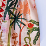 Printed Maxi Dress in Orange