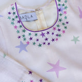 Printed Stars Embroidery Jalabia