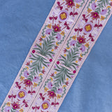 Hooded Kaftan with Embroidery in Blue