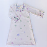 Printed Stars Embroidery Jalabia