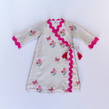 Flowers Wrap Maxi Dress