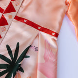 Printed Maxi Dress in Orange