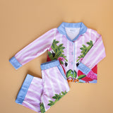Flamingo Printed Pajamas Set