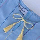 Colorful Striped Kaftan in Blue