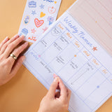 Weekly Planner and stickers Sheet Kit