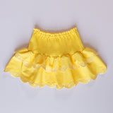 Citron Lemon Print Swimsuit with Skirt