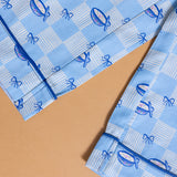Sago Printed Pajamas Set in Blue