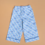 Sago Printed Pajamas Set in Blue