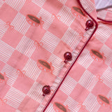 Sago Printed Pajamas Set in Pink