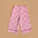 Sago Printed Pajamas Set in Pink