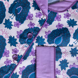 Peacock Printed Pajamas Set