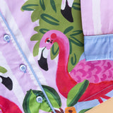 Flamingo Printed Pajamas Set