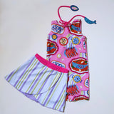 Baby Seafood Swimsuit with Skirt