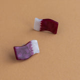 Qatar Flag Earrings