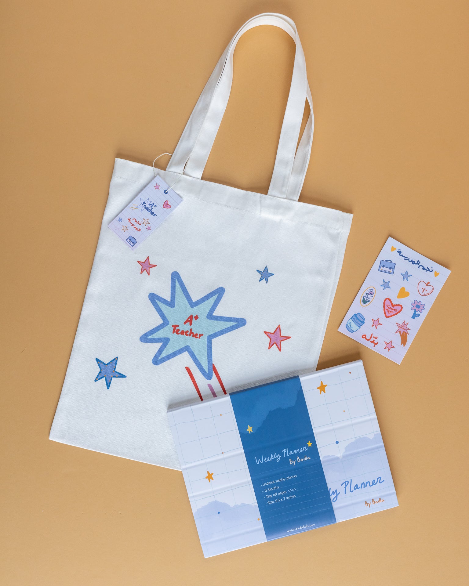 Weekly Planner and stickers Sheet Kit