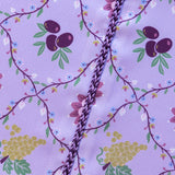 Printed Purple Kaftan with Safifa