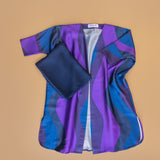 Waves Abaya with Shella in Navy