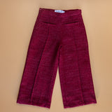 Wide Leg Tweed Pants