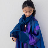 Waves Abaya with Shella in Navy