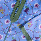 Printed Blue Kaftan with Safifa