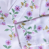 Arabian Garden Printed V Neck Jalabia with Shella in Off-White