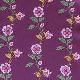 Arabian Garden Printed V Neck Jalabia with Shella in Purple