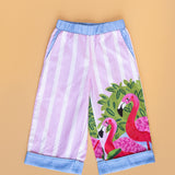 Flamingo Printed Pajamas Set
