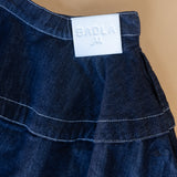 Midi Denim Skirt with Qatar Embroidery