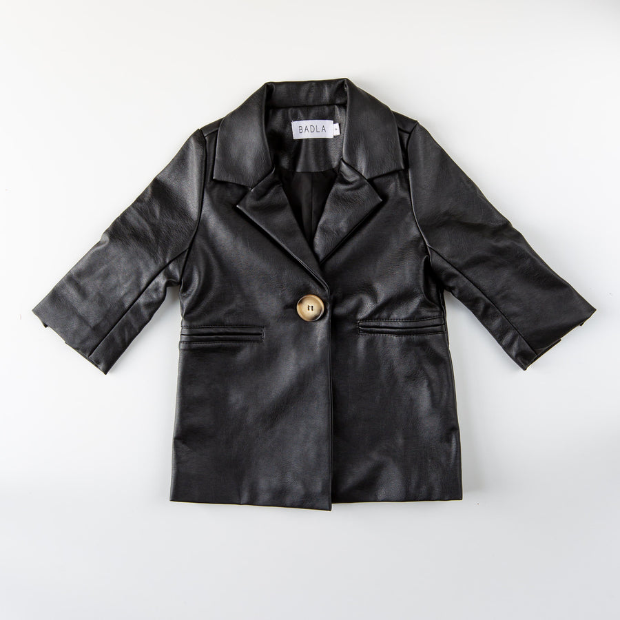 Foux Leather Blazer