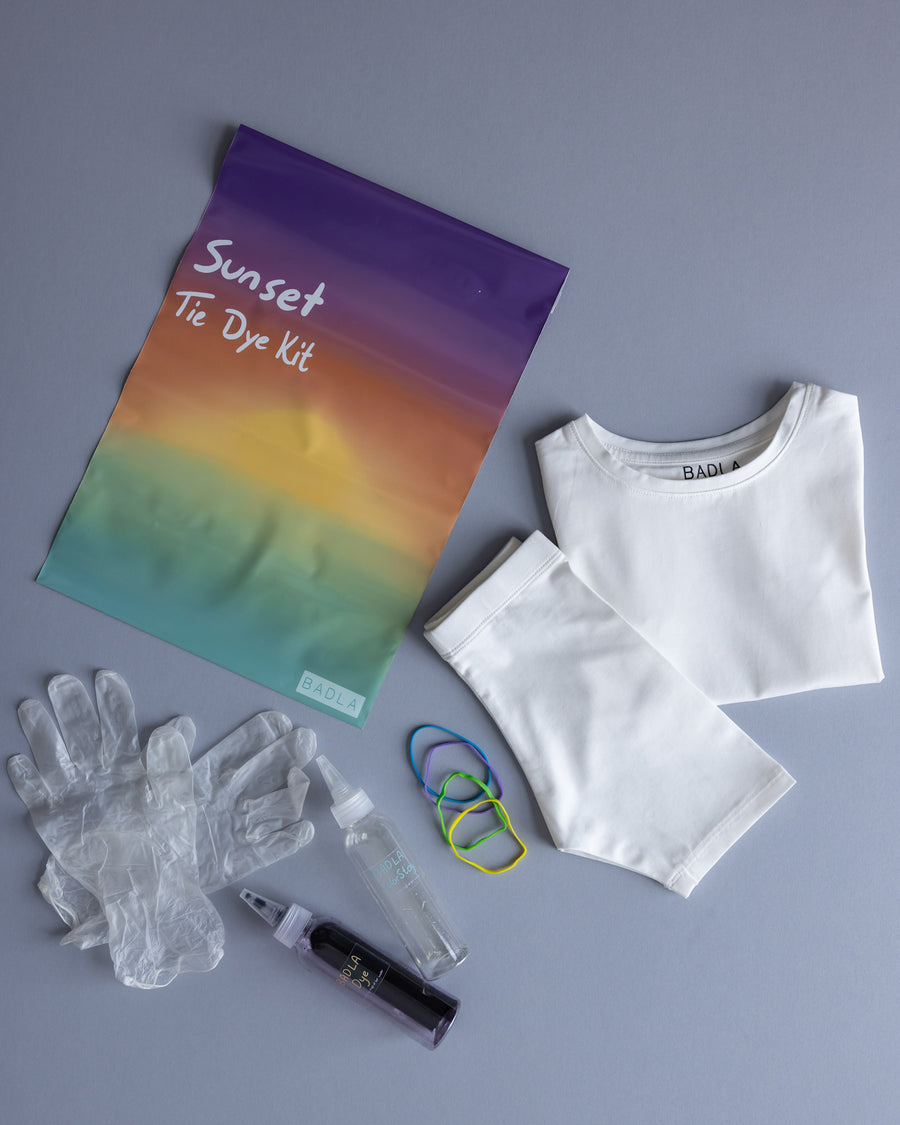 Sunset Tie Dye Kits - T-shirt and Shorts