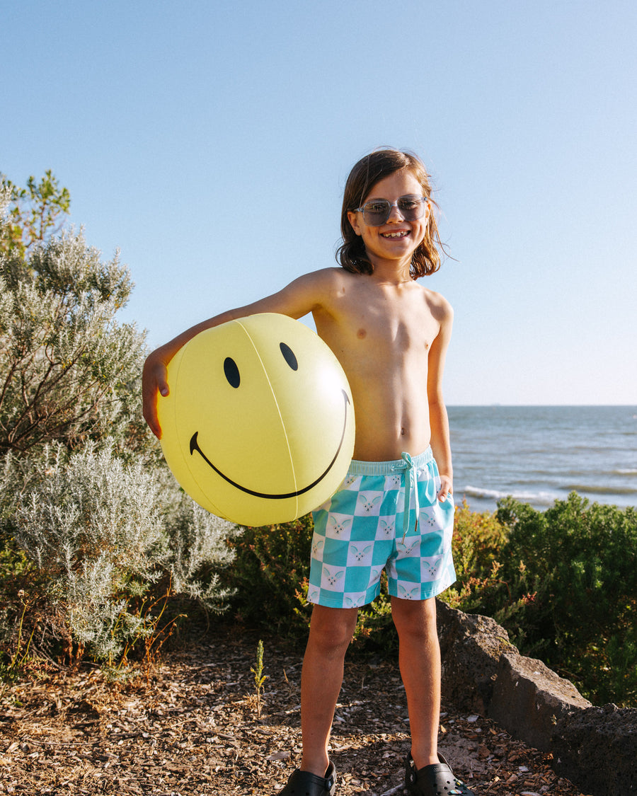 Checkerboard Desert Fox swimming shorts